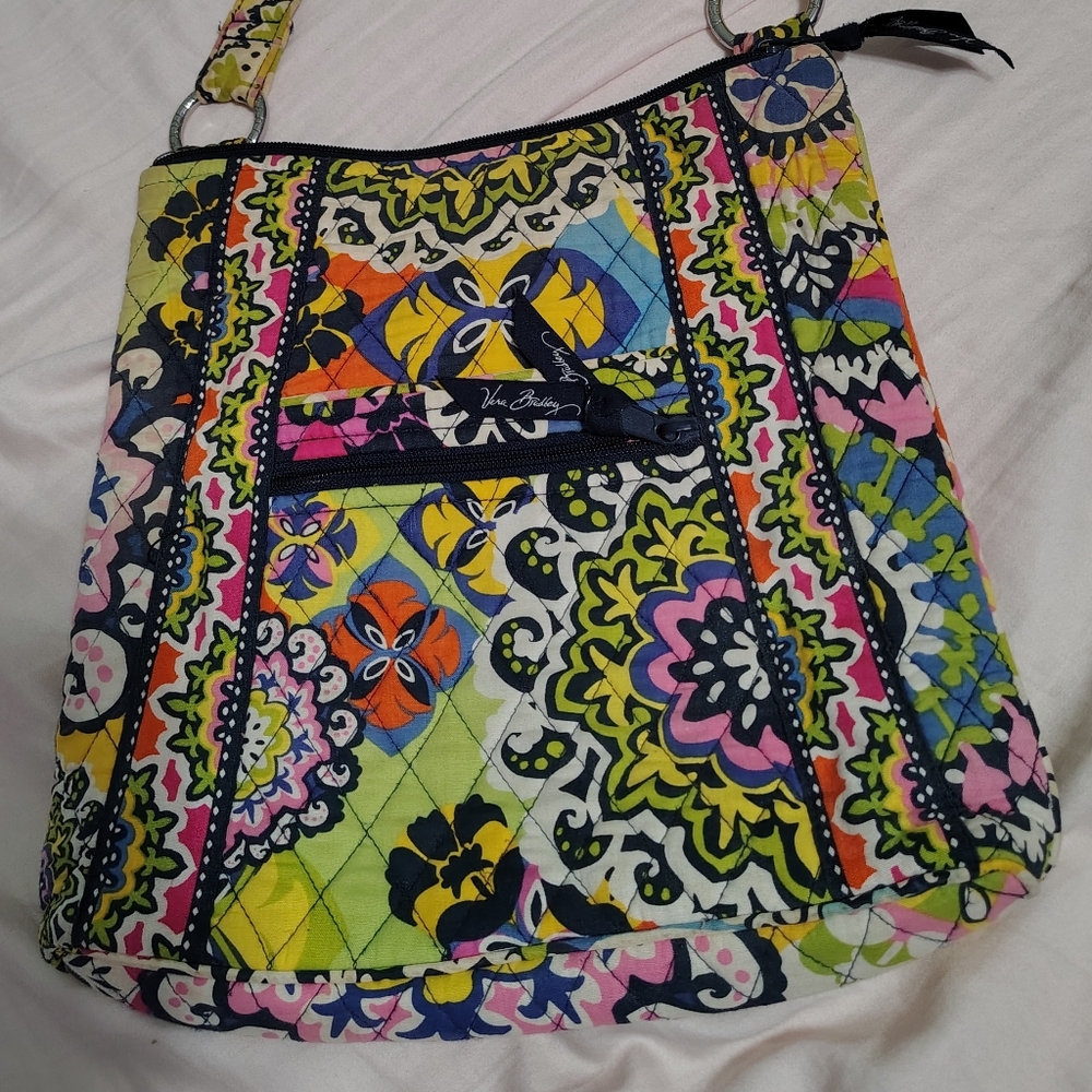 Vera Bradley Quilted Multicolor Floral Shoulder Bag